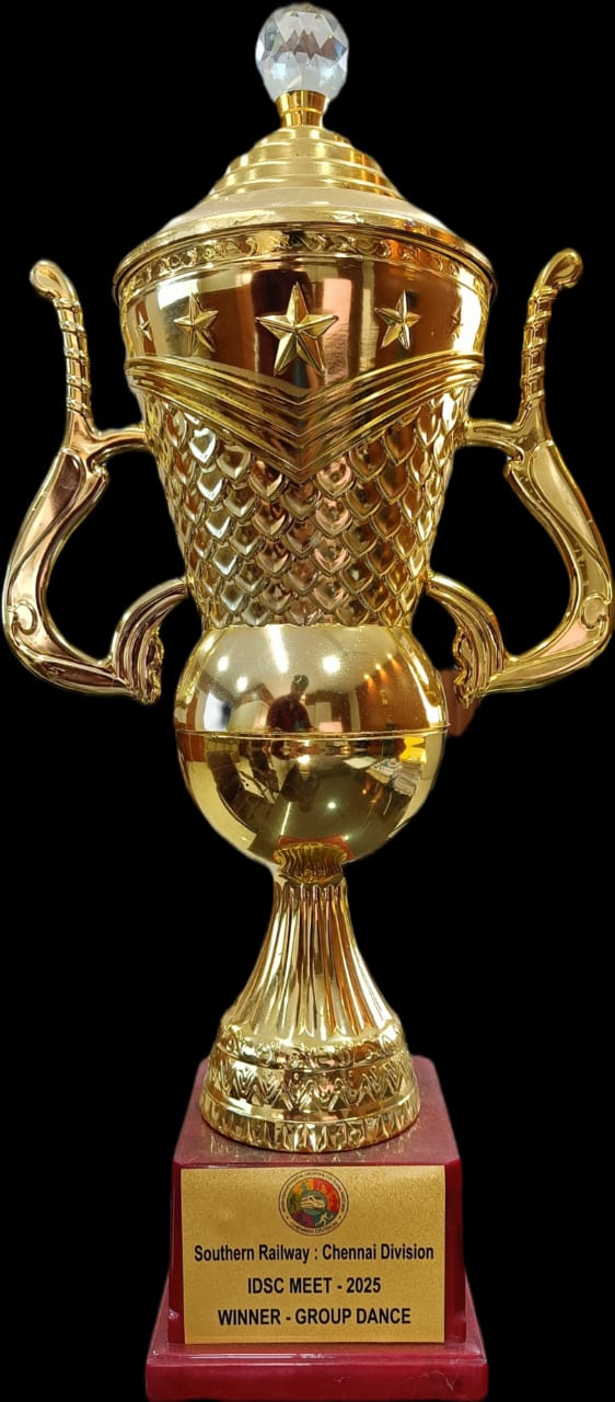 Southern Railway Chennai Division IDSC Meet 2025 Group Dance Winner Trophy